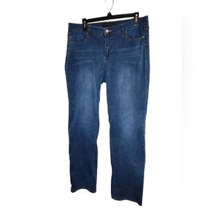 Cbla Blue Straight Leg Jeans with Subtle Fading